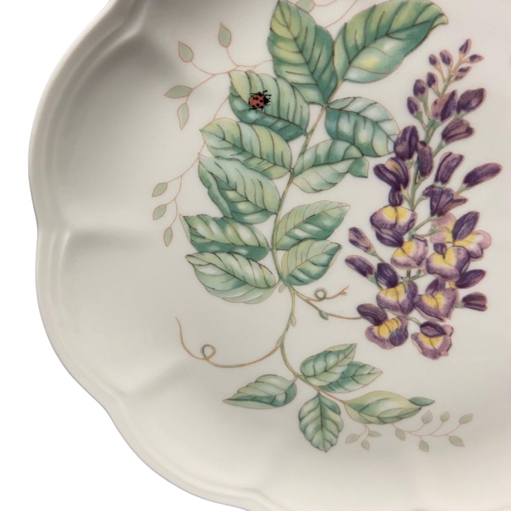 Butterfly Meadow Lenox Eastern Tailed Blue Butterfly Luncheon Plate Made In USA - Picture 4 of 7
